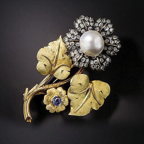 5 vintage buccellati flower brooch circa